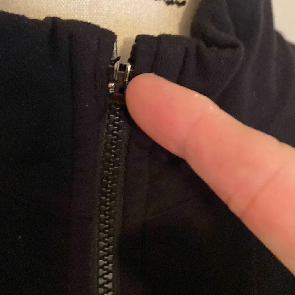 Lululemon Black Athletic Zipper Closure Athleisure Jacket Gym Workout Yoga